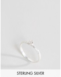 Asos Sterling Silver Paisley Stone Ring