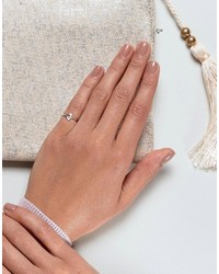 Asos Sterling Silver Triangle Pinky Ring