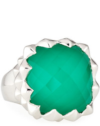 Stephen Webster Superstud Square Synthetic Chrysoprase Doublet Ring Size 8