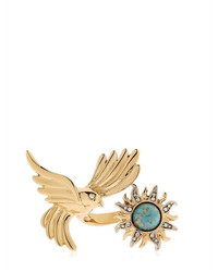 Roberto Cavalli Swarovski Bird Sun Brass Ring