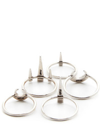 Luv Aj The Crescent Spike Ring Set