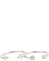 Alex and Ani Triangle And Circle Ring Set Of 2 Ring
