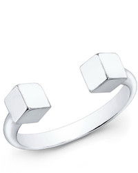 Vita Fede Ultra Mini 24k Sterling Silver Cubo Ring Sizes 6 7
