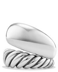 David Yurman Wide Pure Form Two Row Stacking Ring
