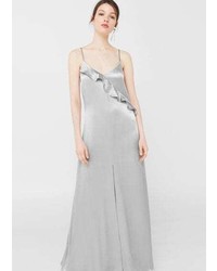 Silver Ruffle Dress