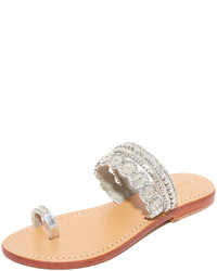 Mystique Silver Toe Ring Sandals