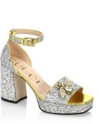 Gucci Soko Glitter Sandals