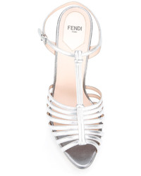 Fendi T Bar Platform Sandals