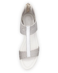 Donald J Pliner Voni Strappy Comfort Casual Sandal Silver