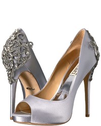 Silver Satin Shoes