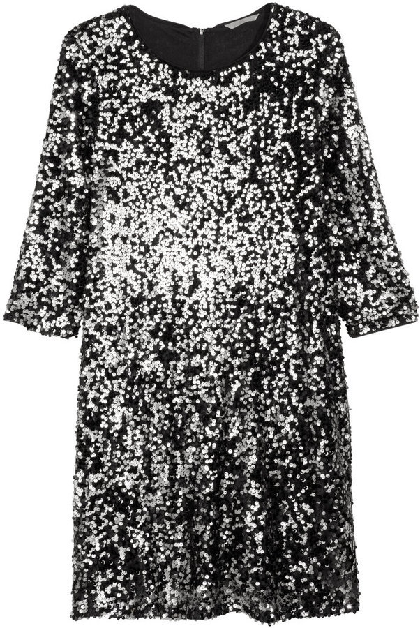 sequin dress h and m