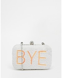 Asos Collection Hi Bye Sequin Box Clutch
