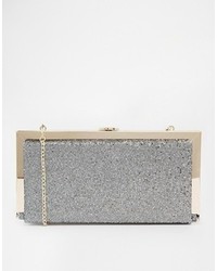 Oasis Gold Frame Detail Box Clutch Bag With Chain Strap