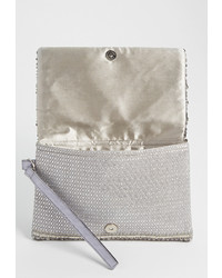 Maurices Sequin Clutch With Metallic Stitching