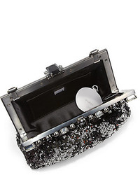 Dolce & Gabbana Small Framed Sequined Clutch With Chain