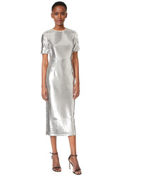 Diane von Furstenberg Short Sleeve Tailored Sequin Dress