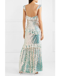 Needle & Thread Scarlett Ruffled Sequined Tulle Gown