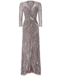 Jenny Packham Sequined Evening Gown