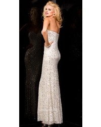 Scala Shimmering Sequined Long Dress