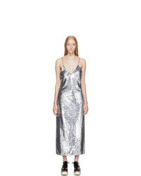 Stella McCartney Silver Sequins Midi Dress