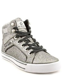 G by Guess Opall Silver Textile Sneakers Shoes