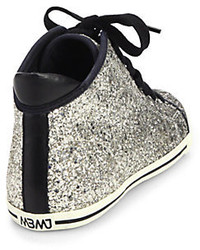 Marc by Marc Jacobs Glittered High Top Sneakers