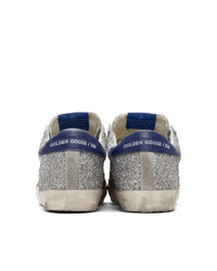 Golden Goose Silver And Grey Sneakers