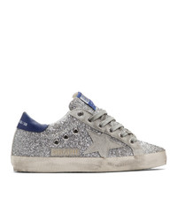 Golden Goose Silver And Grey Sneakers