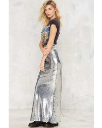 Factory Glam To The Bone Sequin Skirt