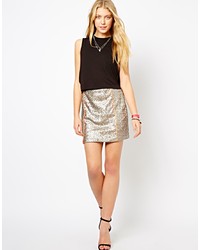 Love Sequin Mini Skirt