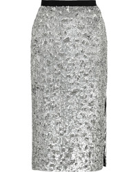 Burberry London Sequined Tulle Pencil Skirt