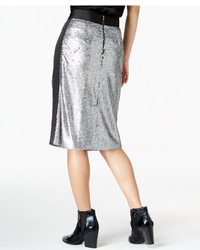 Bar III Sequined Pencil Skirt Only At Macys