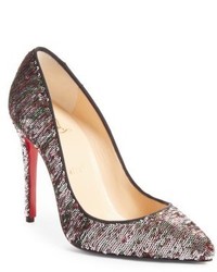 Christian Louboutin Pigalle Follies Sequin Pointy Toe Pump
