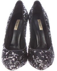 Dolce & Gabbana Sequined Pointed Toe Pumps