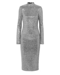 Rebecca Vallance Andree Sequined Lurex Midi Dress