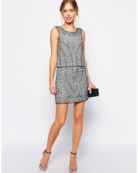 Frock And Frill Embellished Mini Shift Dress