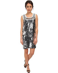 Love Moschino Sleeveless Sequin Tank Dress Dress
