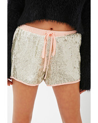 Forever 21 Sequined Drawstring Shorts