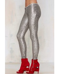 Factory Amuse Society In A Manner Of Sequin Leggings