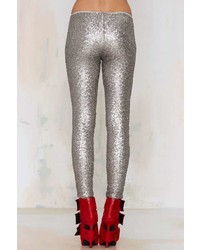 Factory Amuse Society In A Manner Of Sequin Leggings