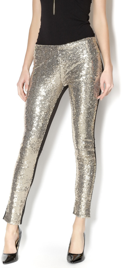 Silver/Black Sequin Pants – Encore Haute Kouture