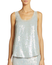 French Connection Sequined Double Layer Tank
