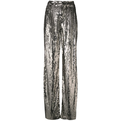 Lulu's | Pants & Jumpsuits | Lulus Cropped Metallic Silver Wide Leg Pockets Palazzo  Pants | Poshmark