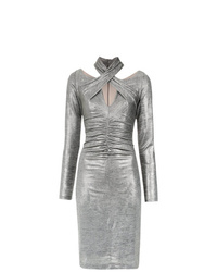 Tufi Duek Metallic Gathered Dress