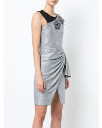 Patbo Asymmetrical Single Sleeve Mini Dress