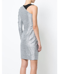 Patbo Asymmetrical Single Sleeve Mini Dress