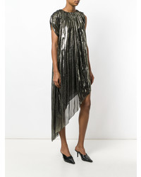 Lanvin Metallic Asymmetric Dress
