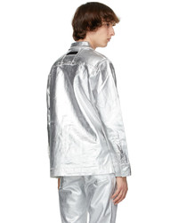 1017 Alyx 9Sm Silver Foil Denim Jacket
