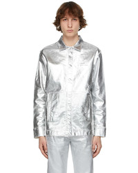 1017 Alyx 9Sm Silver Foil Denim Jacket