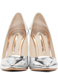 Sophia Webster Silver Coco Flamingo Heels